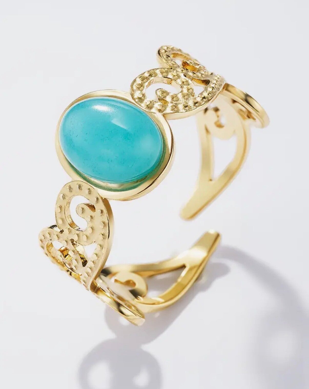 Bague Éclat Lunaire Turquoise