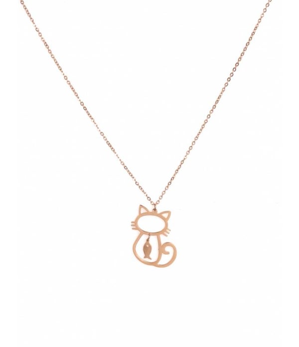 Collier chat, Acier inoxydable 🐱