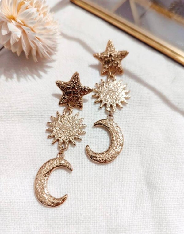 Boucles d’oreilles, constellation dorée 🌟
