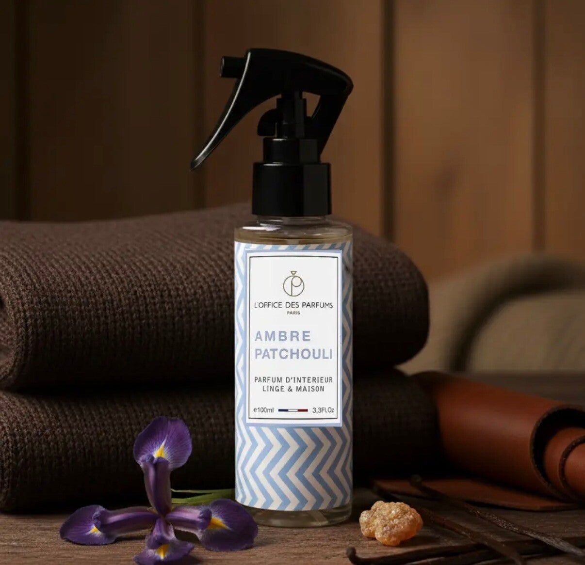 🌟 Ambre Patchouli - Brume  de parfum, d’intérieur et linge