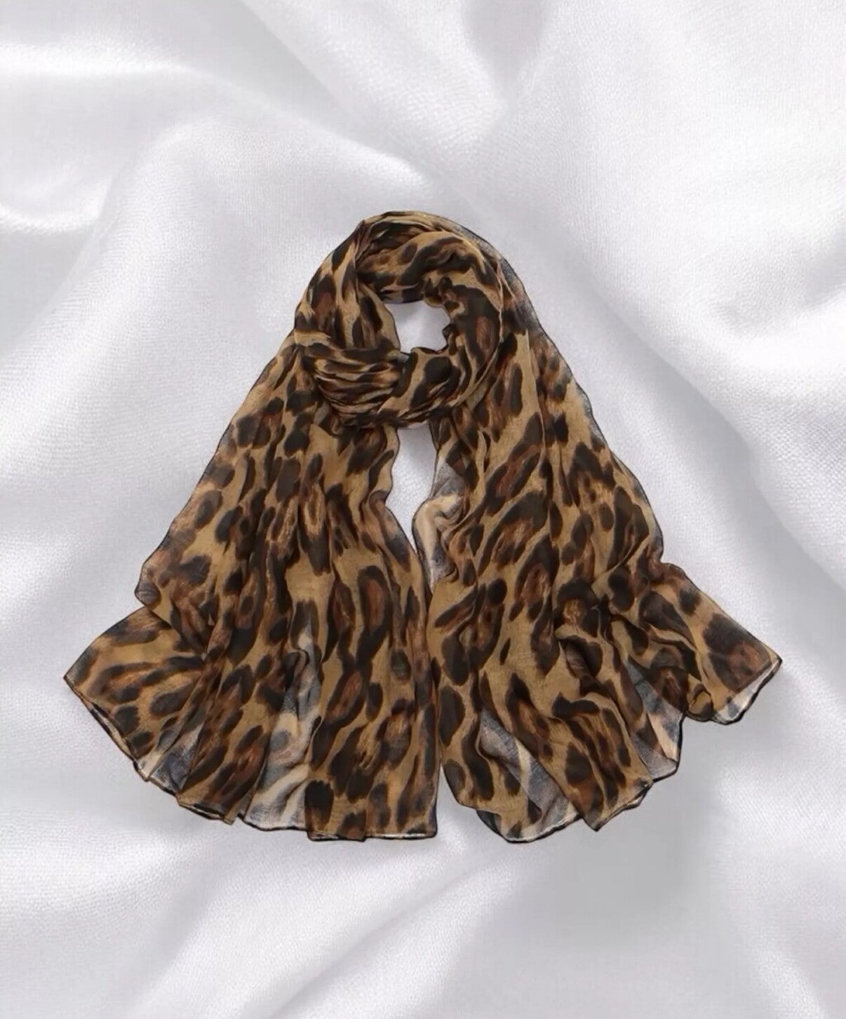Écharpe fine effet léopard 🐆