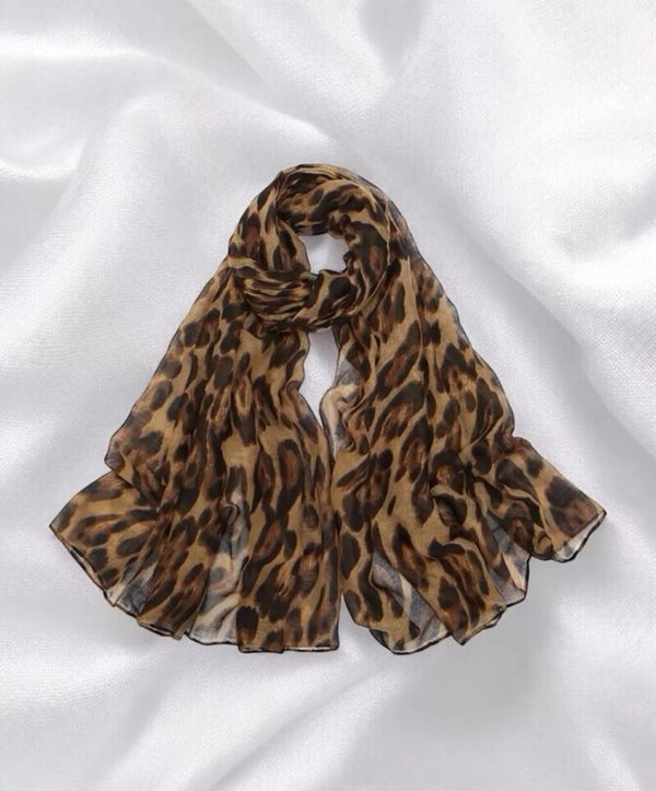 Écharpe fine effet léopard 🐆