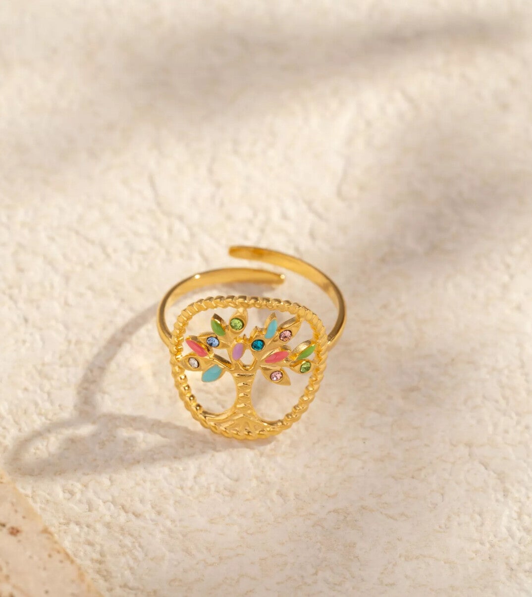 Bague Arbre de Vie Colorée & Énergisante