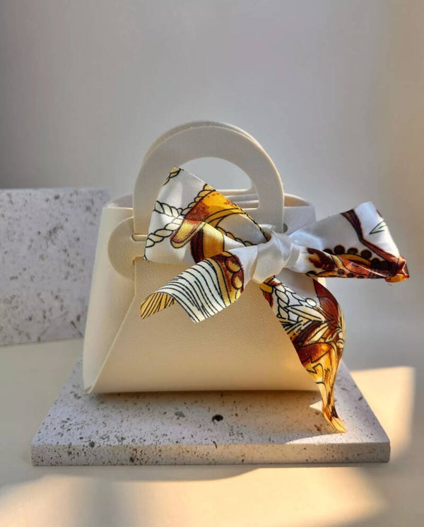 Mini Sac Pochette Cadeau Élégance Originale Beige