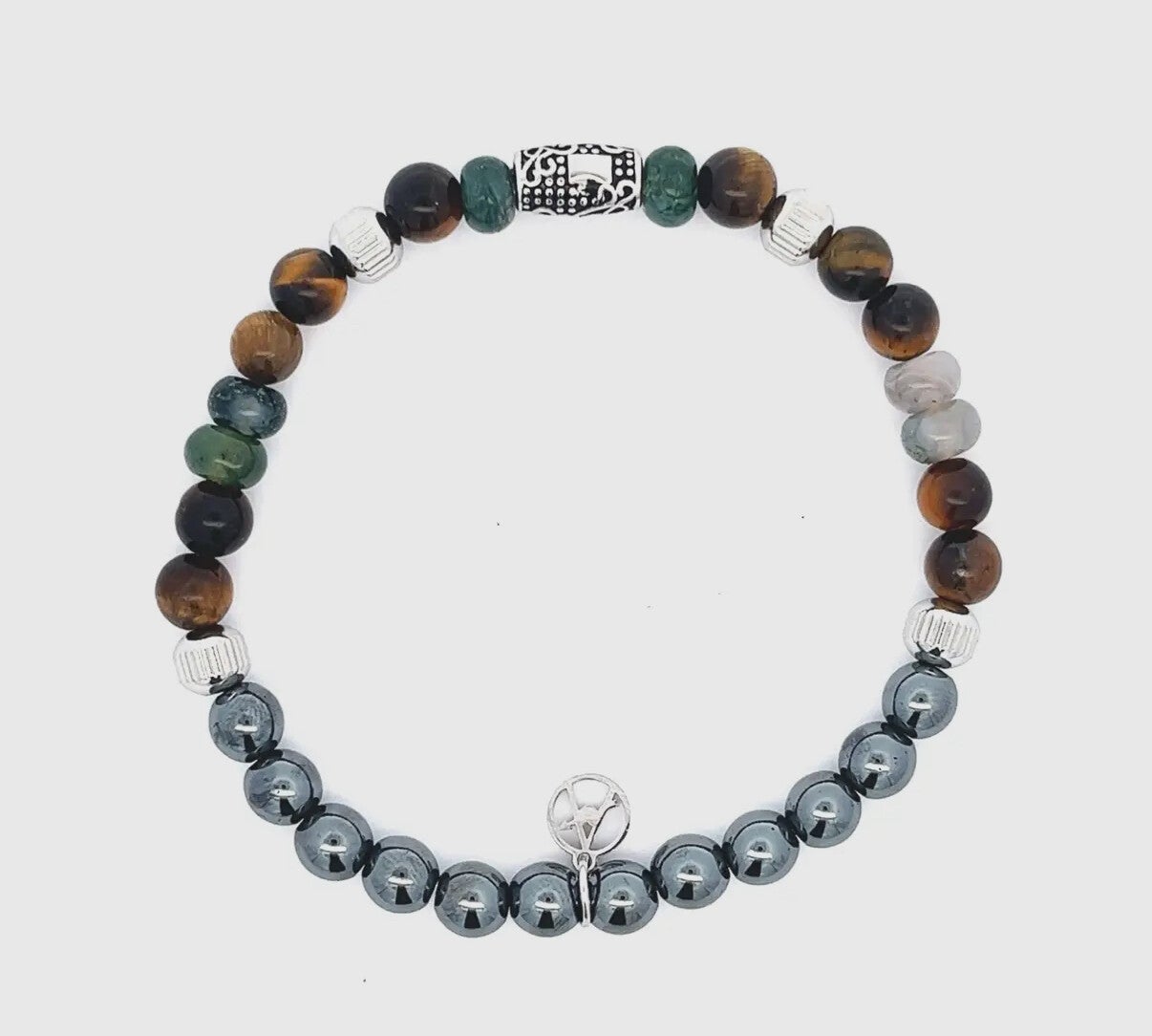 Bracelet pour homme en pierre colorée 💫
