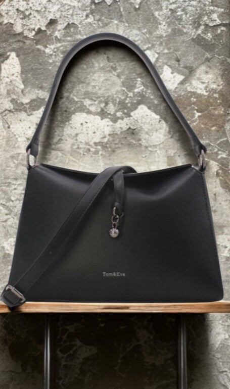 🖤 Sac à main Tom & Eva – Simili cuir noir