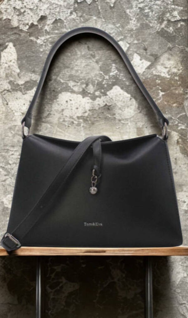 🖤 Sac à main Tom & Eva – Simili cuir noir