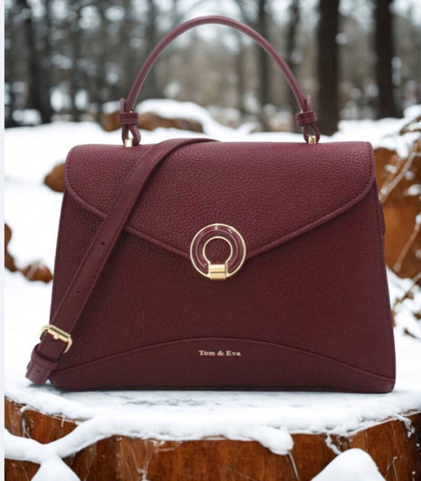 Sac a main « l’élégance » bordeaux 🌸