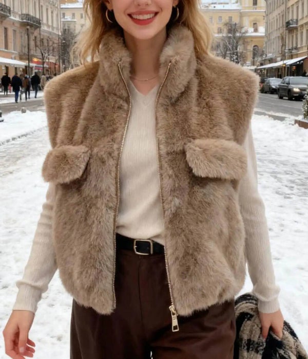 ✨ Gilet en fausse fourrure – Automne/Hiver 2025/2026
