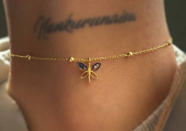 Chaîne de Cheville Arielle, Éclat de Libellule 👣