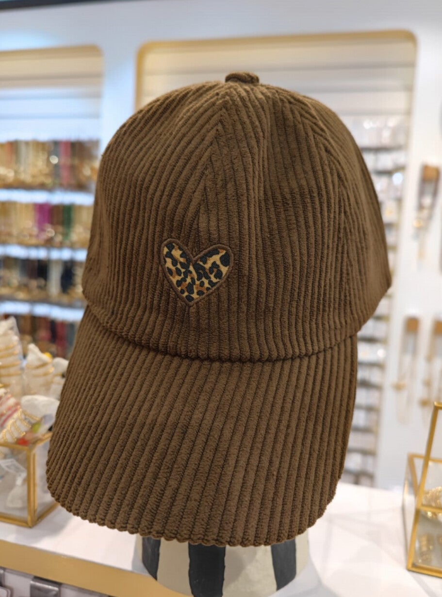 Casquette tendance Léopard et velours