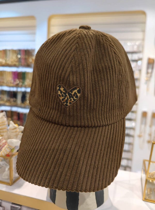 Casquette tendance Léopard et velours