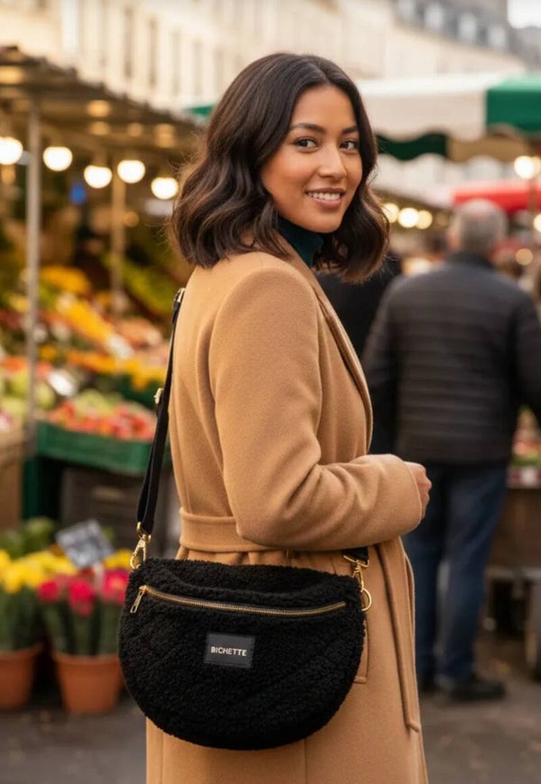 Sac à bandoulière mouton Bichette noir 🖤