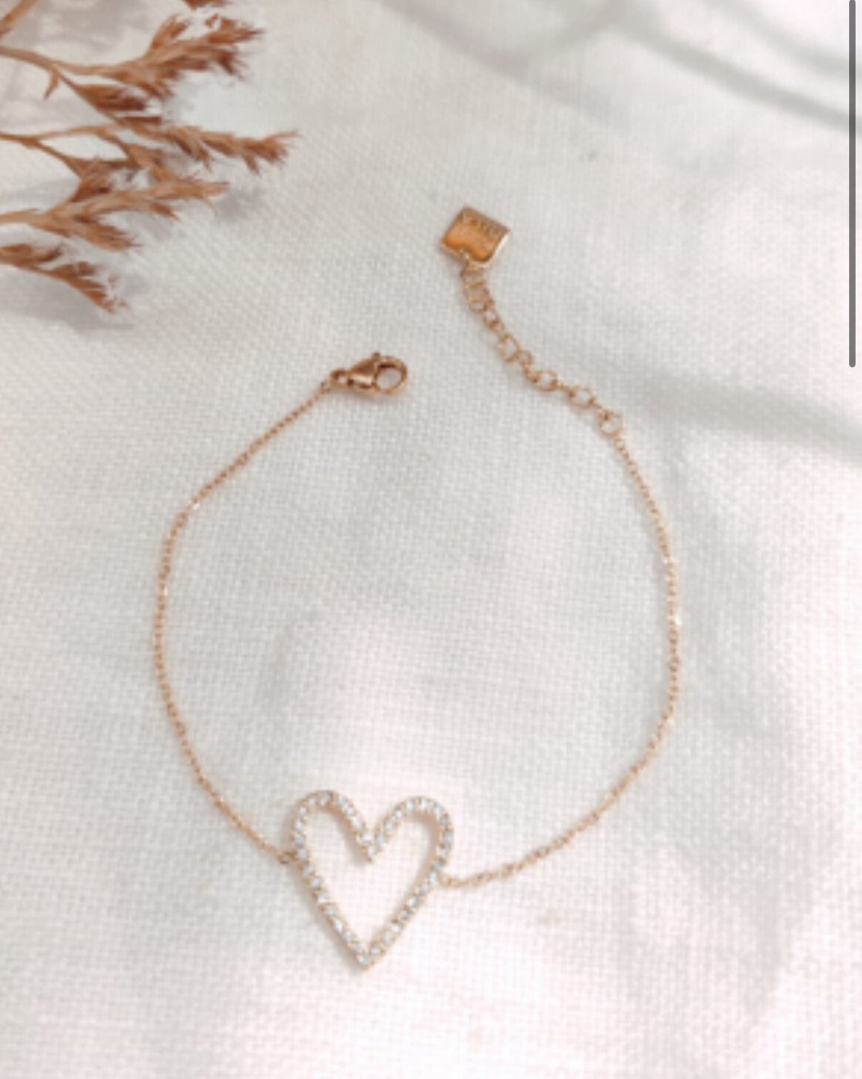 Bracelet Cœur Doré – Milë Mila | Collection Saint-Valentin