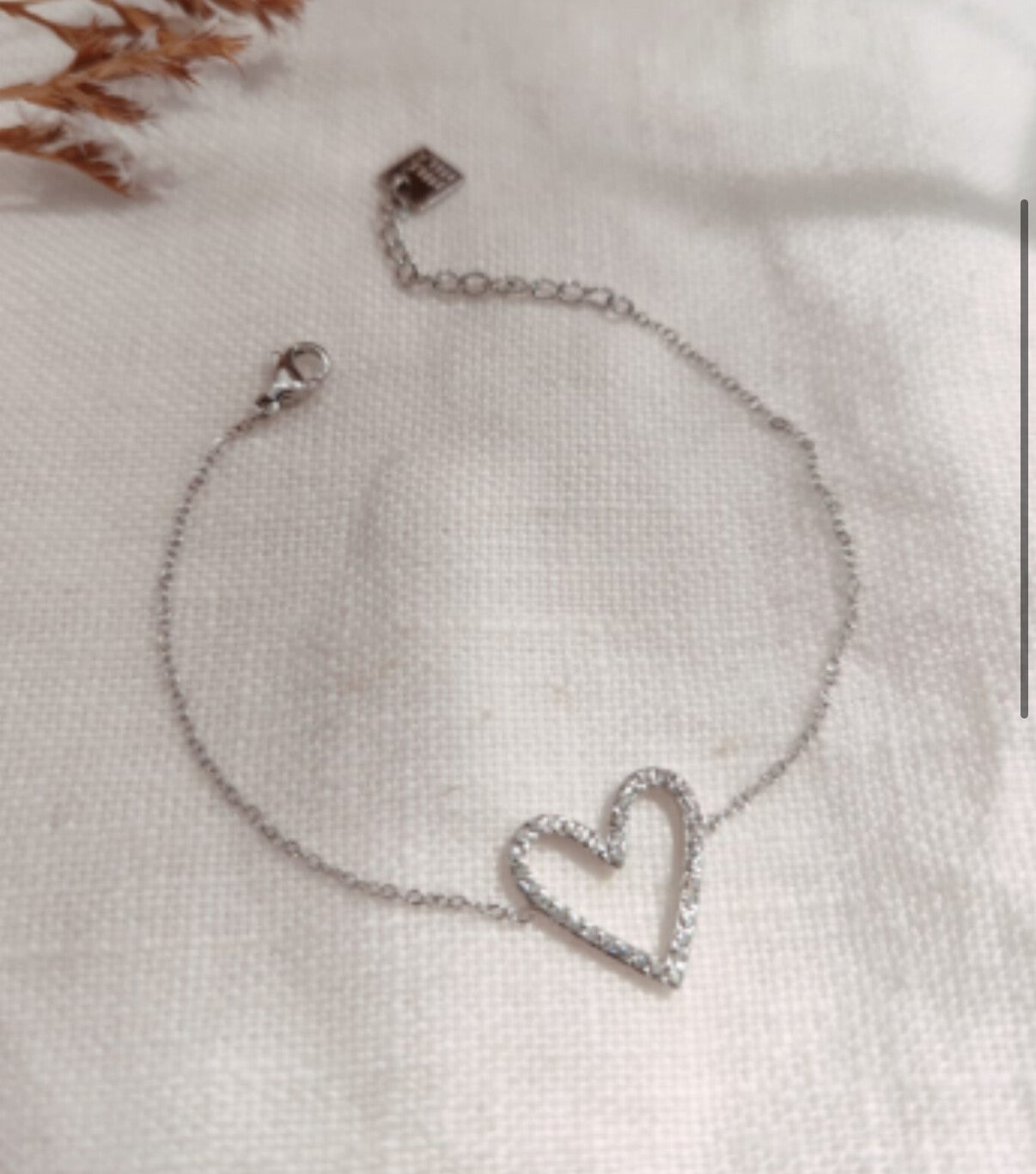 Bracelet cœur Argenté – Milë Mila | Collection Saint-Valentin