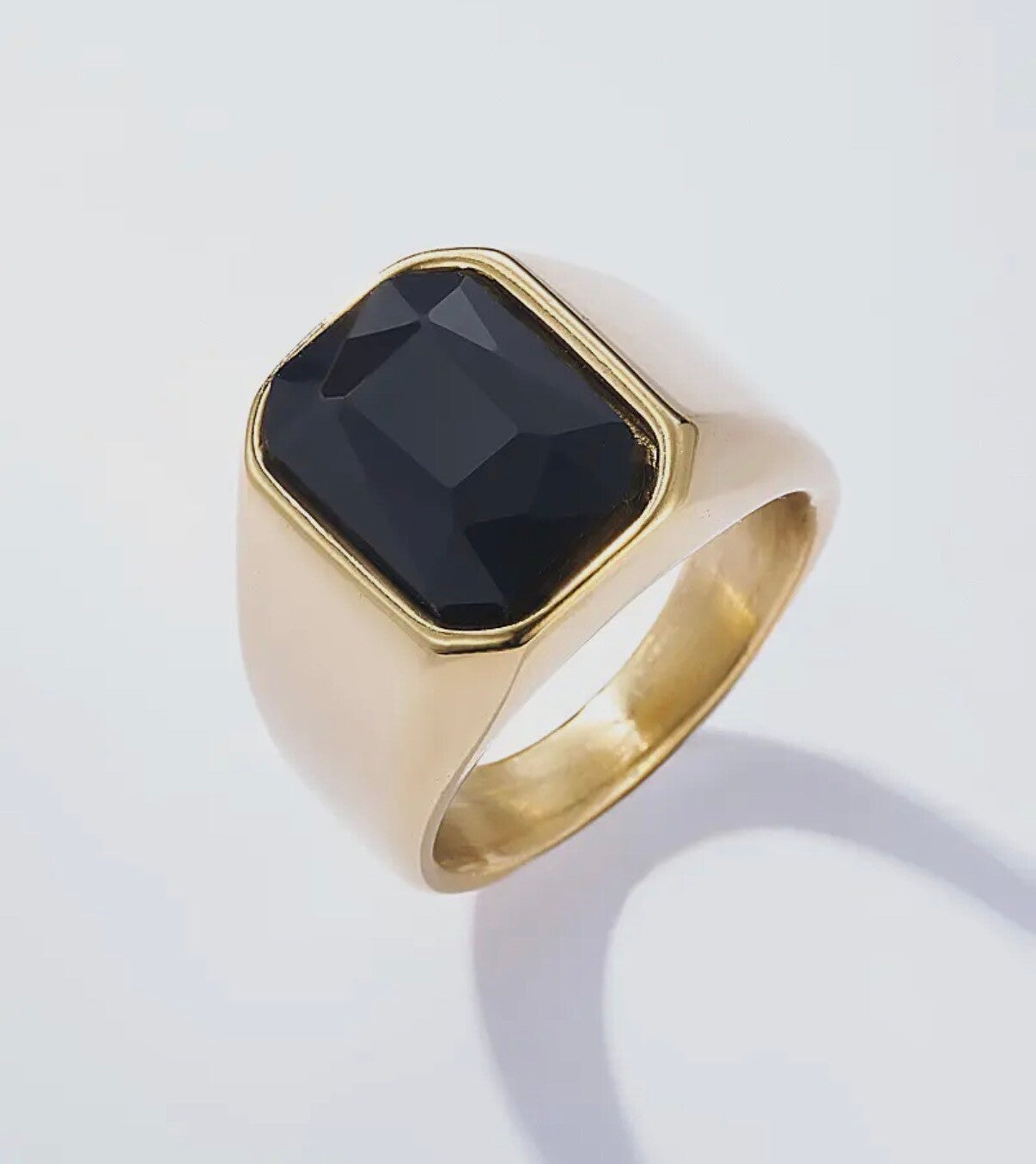 Chevalière homme, couleur or 👨 Taille 8