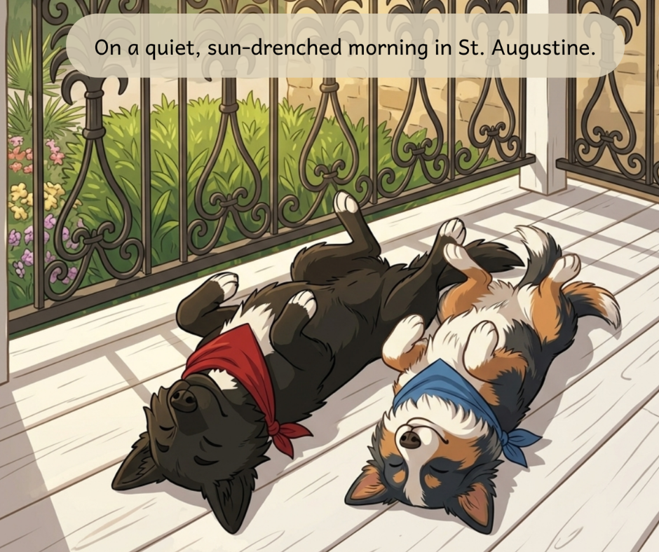 Barkside: The Rhythm of the Matanzas, a children's mystery book set in St. Augustine Florida featuring the Castillo de San Marcos and the Matanzas River, by author Trish Crouse.
