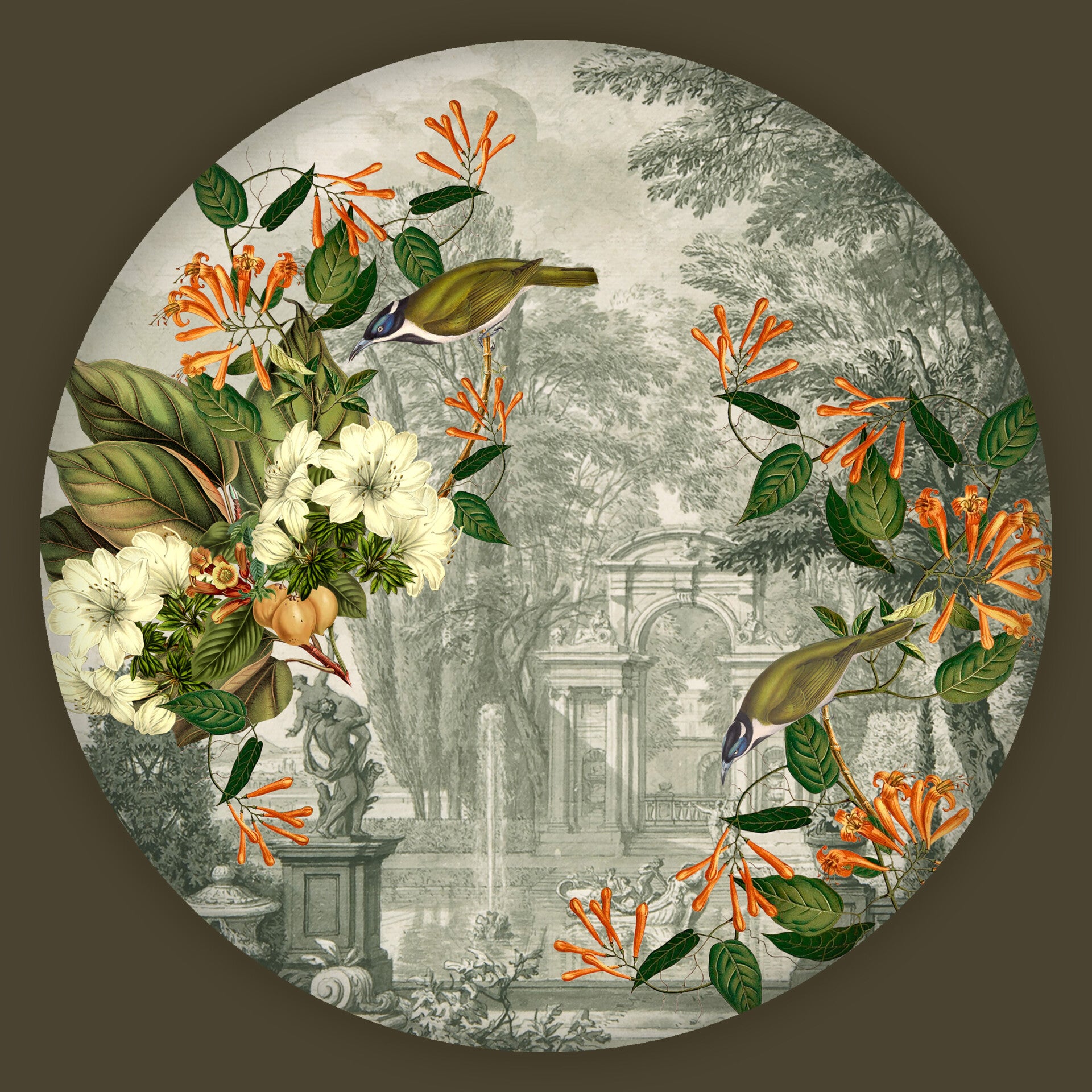 Collage Garden Temple