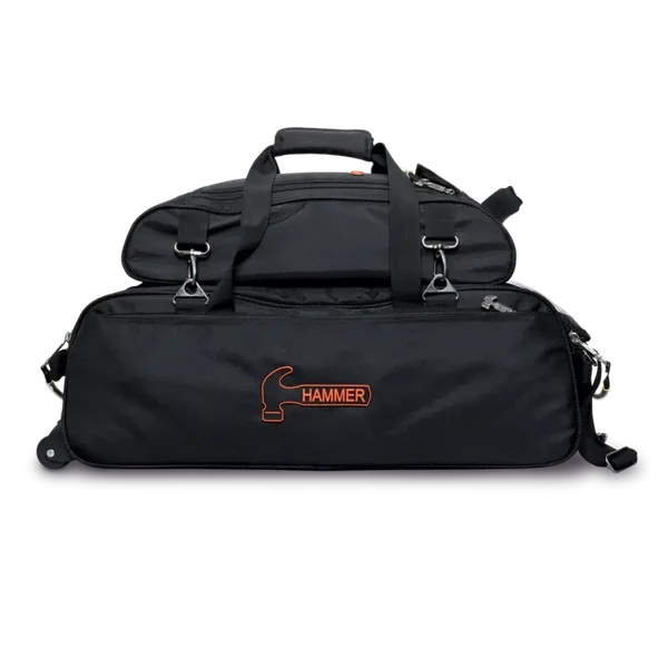 Hammer - Premium Slim Triple Tote With Top Pouch - Black