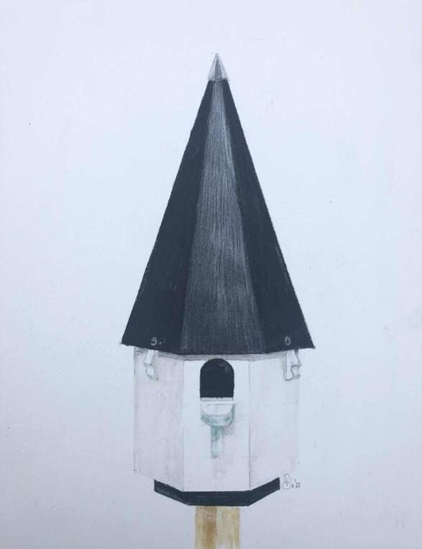 Vogelhuisje (klein) - Aquarelle