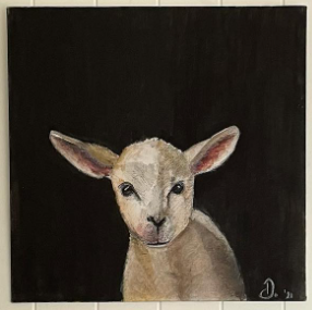 Little Lamb - Schilderij