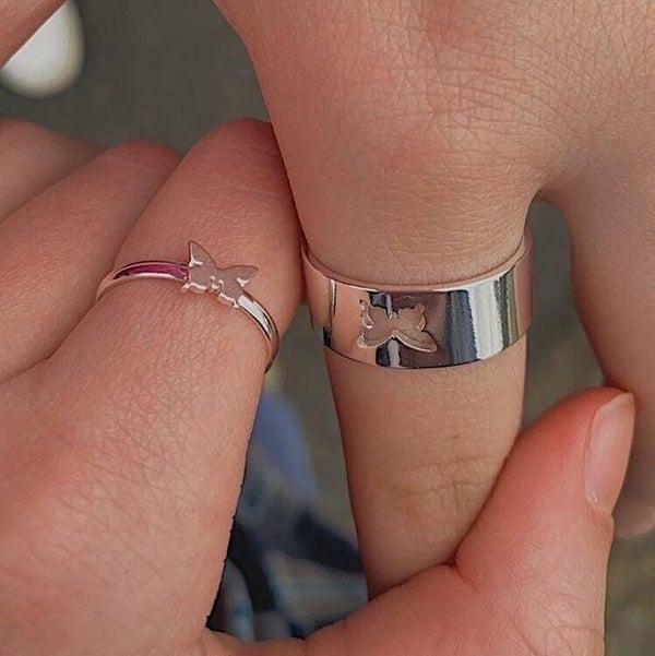 koppel ring goud/zilver