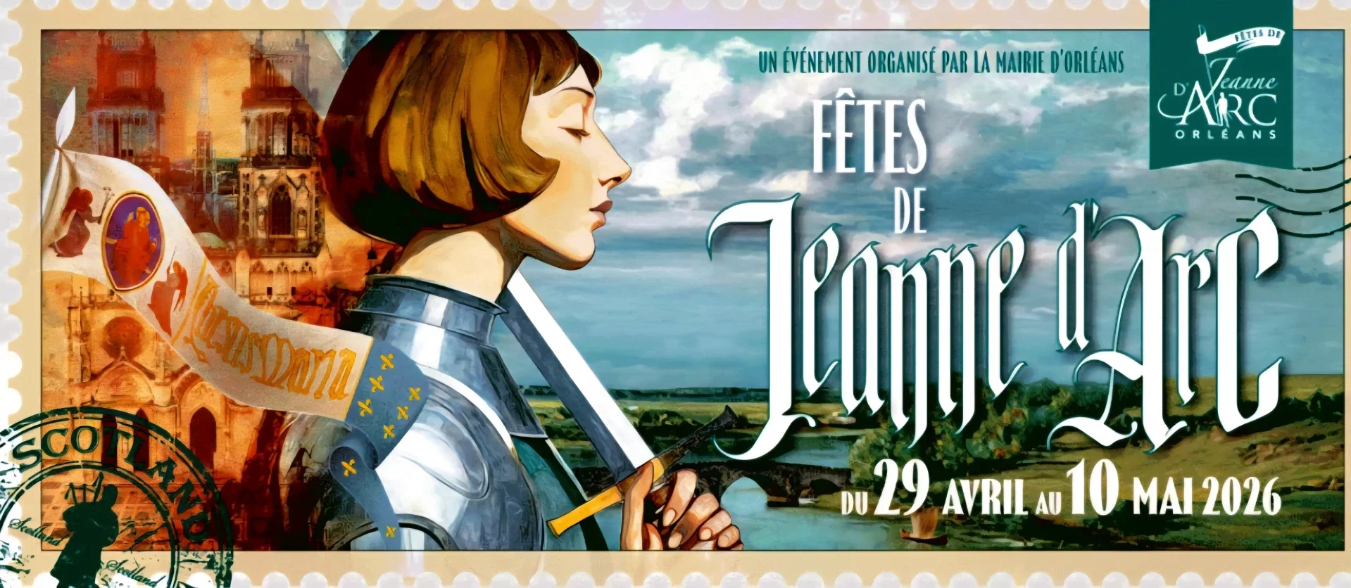 Photo de l'affiche des fetes de jeanne d'arc 2026 du site Sortir a Orleans