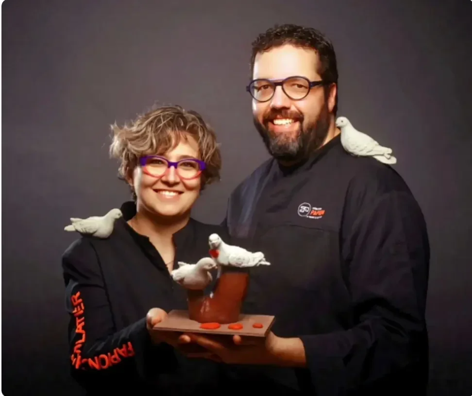 Photo de Sebastien et Caroline Papion _ chocolatier sur le site www.sortiraorleans.fr 