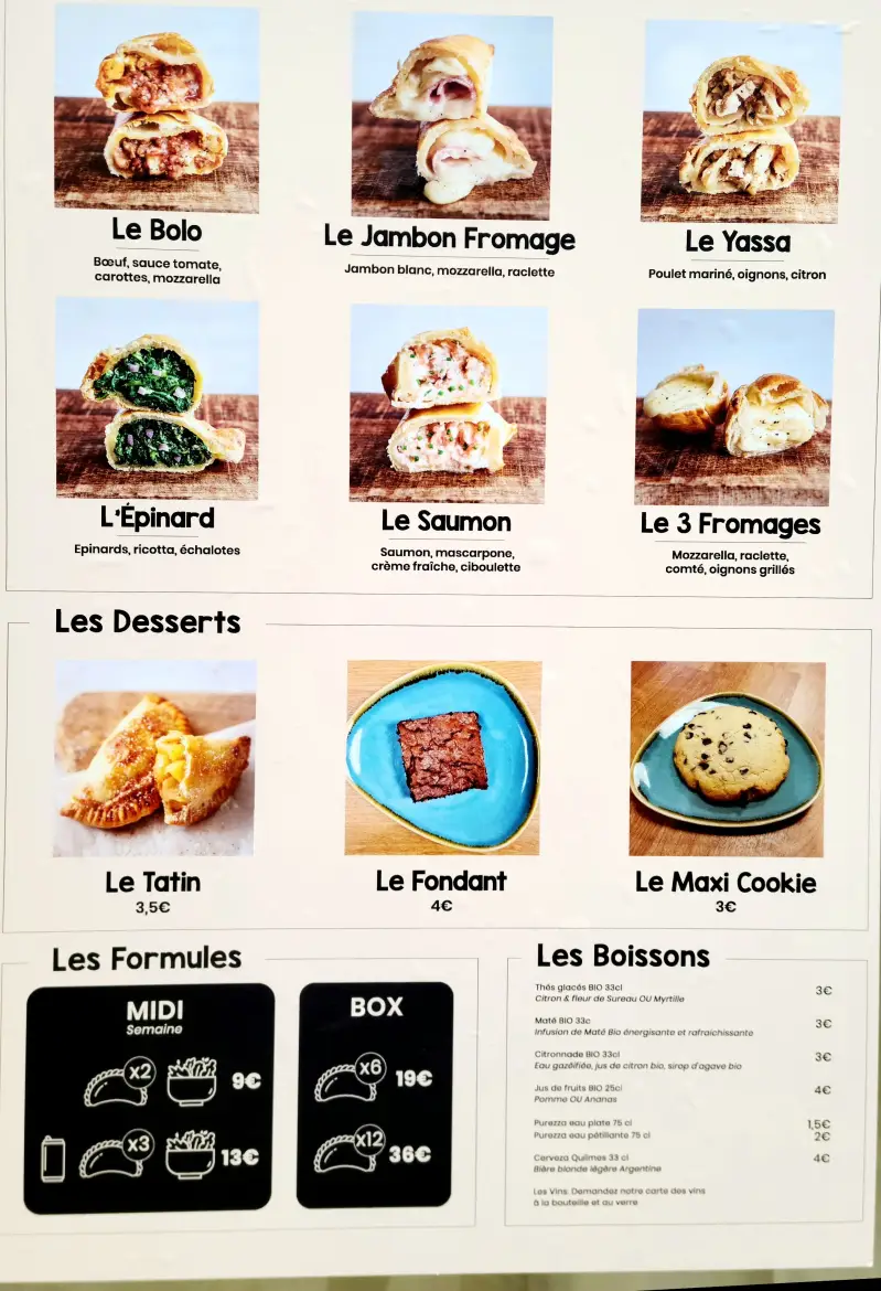 Photo du Menu du restaurant Pastel's sur le site Sortir a Orleans 
