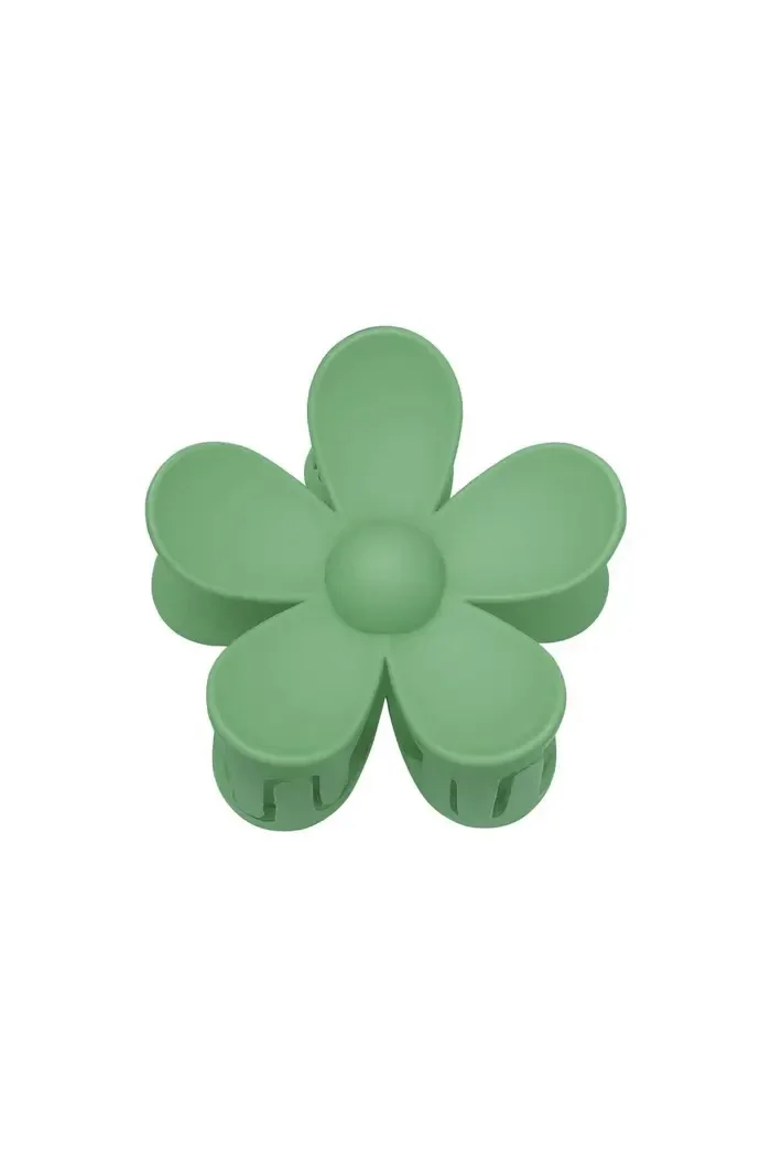 DAISY HAIR CLIP - GREEN