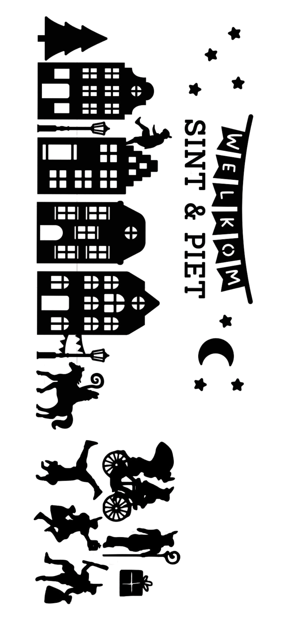 Sinterklaas raamstickers