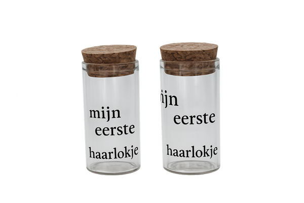 Gepersonaliseerde bewaarbuisje mijn eerst haartjes