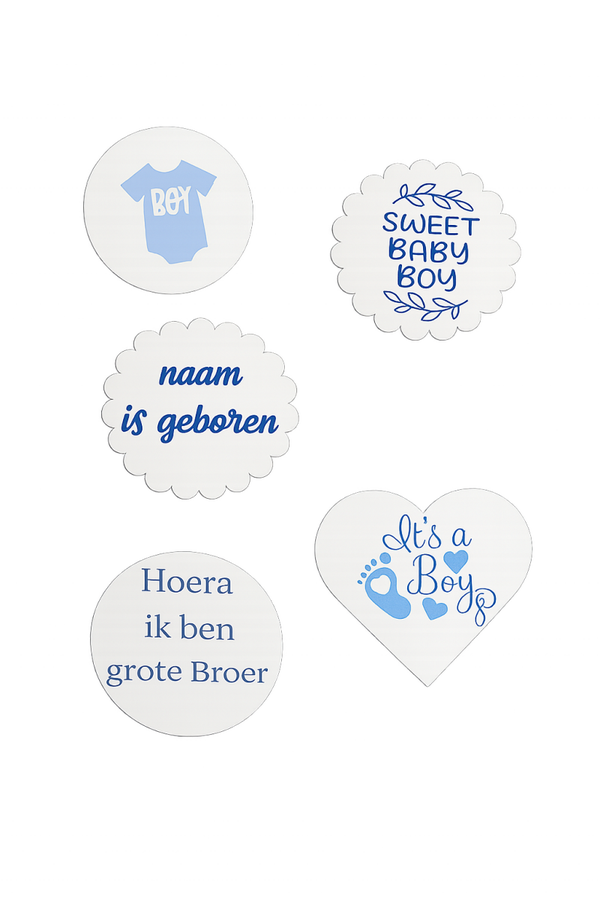 Gepersonaliseerde sluitstickers - Geboorte