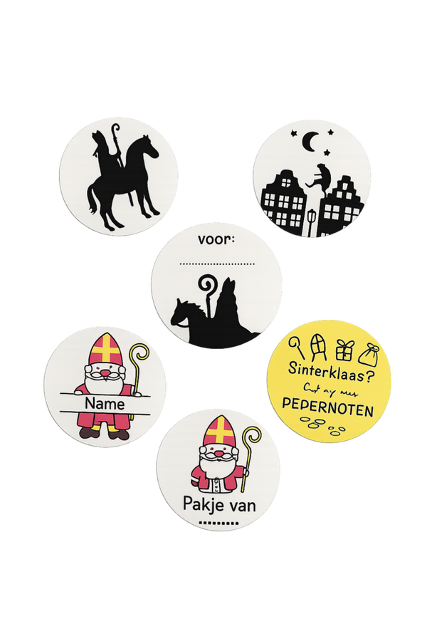 Gepersonaliseerde sluitsticker - sinterklaas