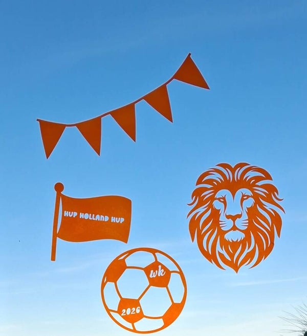 WK Herbruikbare Raamstickers