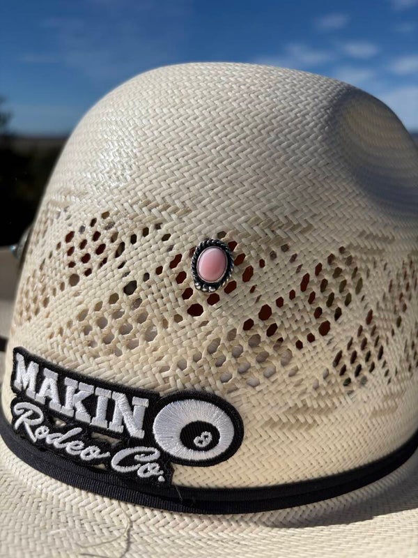 Pink conch hat pin