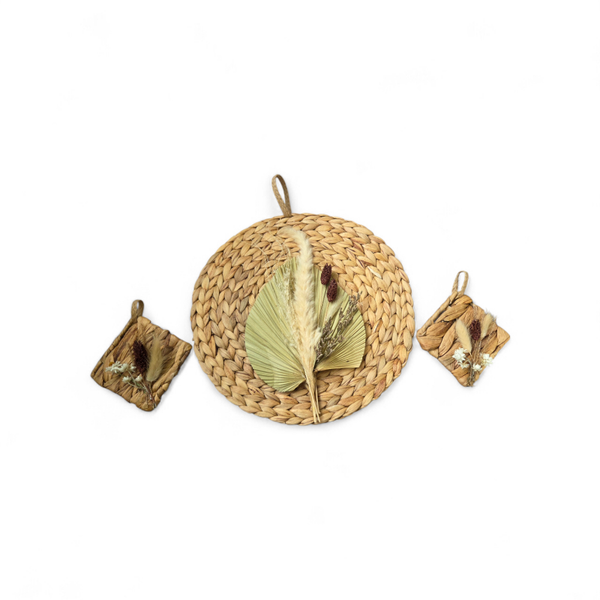 Boho Natural Wall Décor – Handmade Set of 3