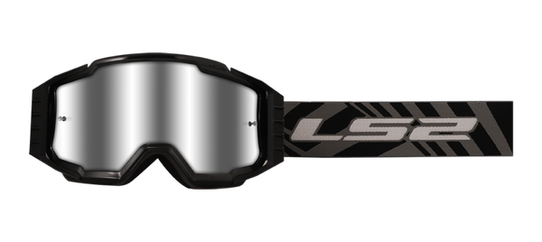 LS2 Charger Pro crossbril zwart met iridium lens