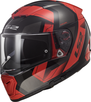 LS2 FF390 Breaker Physics - Glans zwart rood