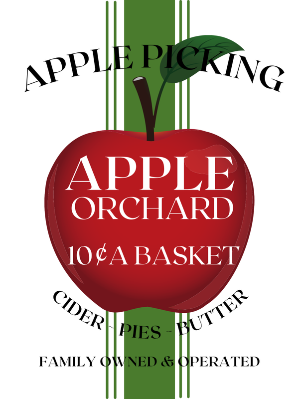 Apple Orchard Dark Green Digital Download