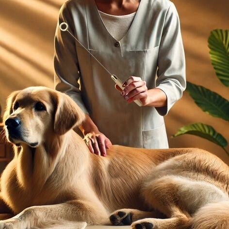 Met de biotensor communiseren met de hond Lisse