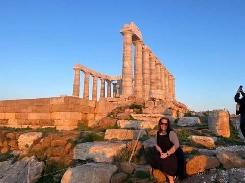 Myself at Cape Sounion - The Temple of Poseidon on Mainland Greece