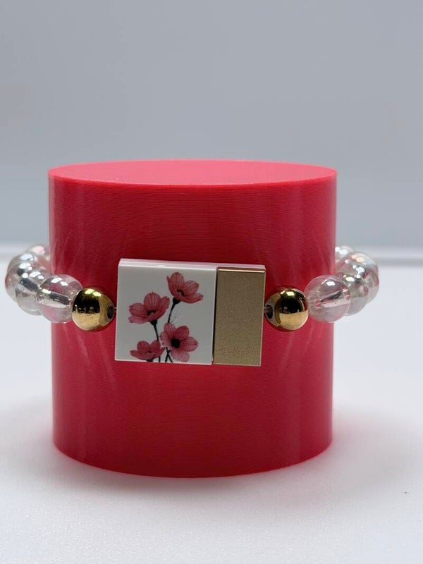 Bracelet Coquelicot à clipser