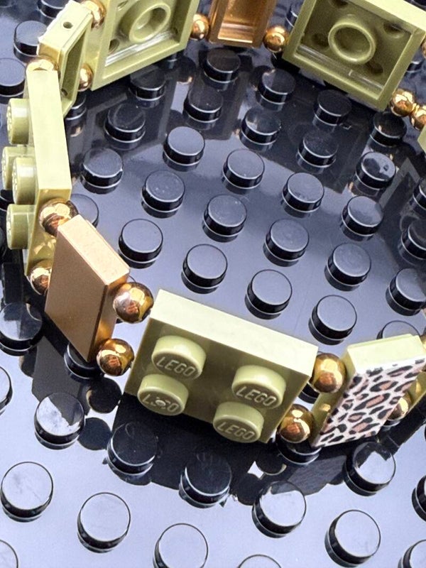 Bracelet femme léopard kaki fait main — LeKlic en briques LEGO®