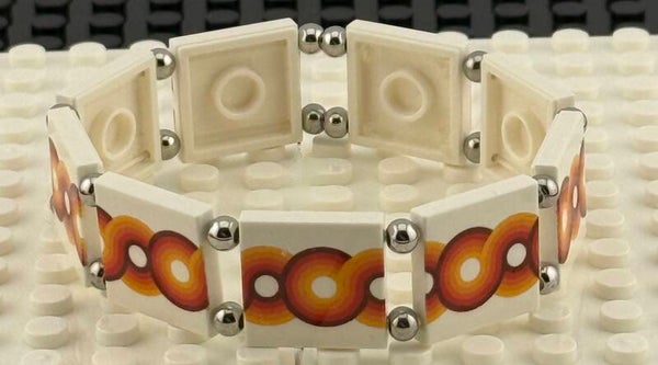 Bracelet femme Sixties perles dorées fait main — LeKlic en briques LEGO®