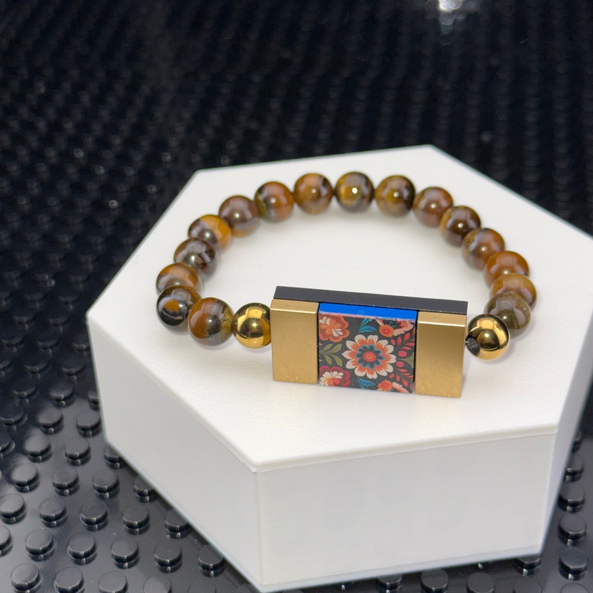 Bracelet femme briques et perles fait main — LeKlic en briques LEGO®