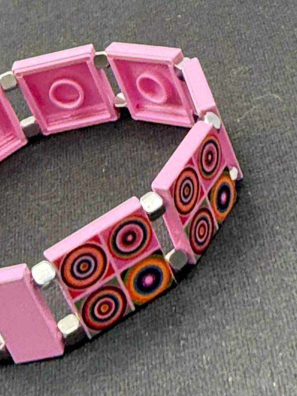 Bracelet femme cercles pop coloré fait main — LeKlic en briques LEGO®