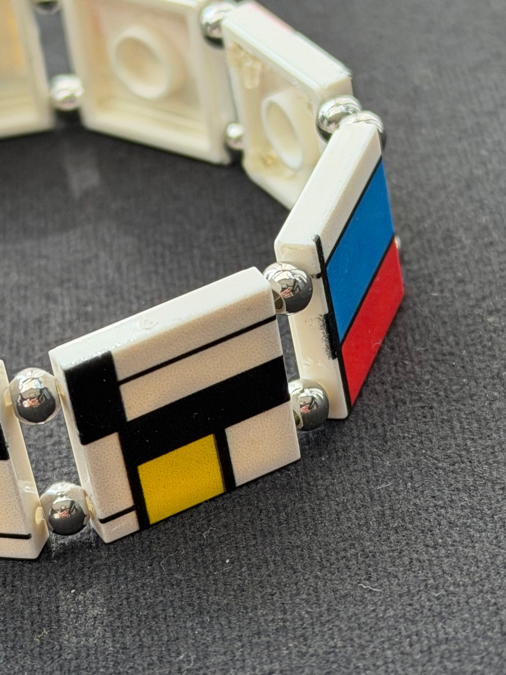 Bracelet femme graphique multicolore fait main — LeKlic en briques LEGO®