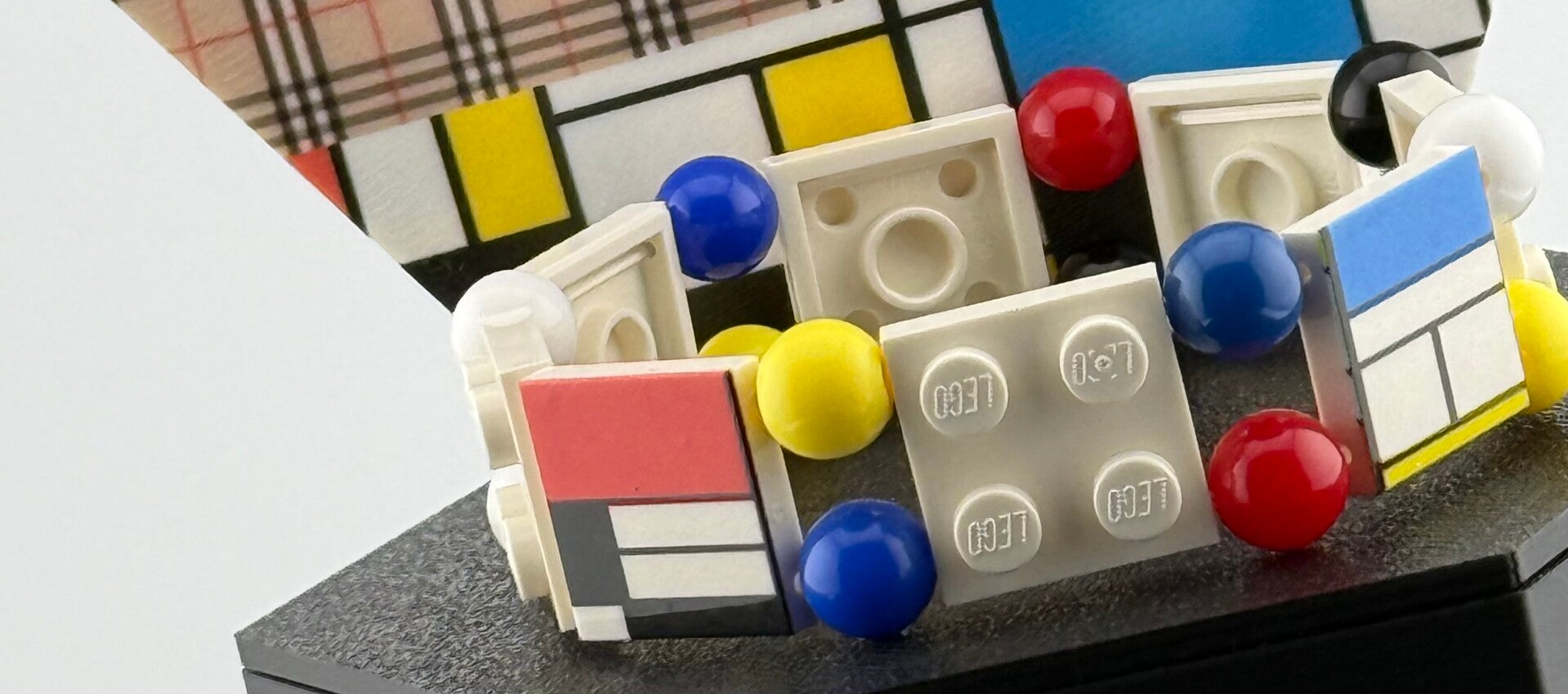 Bracelet femme graphique perles colorées fait main — LeKlic en briques LEGO®