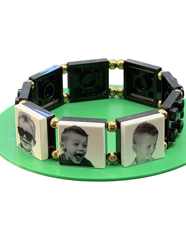 Bracelet nu LeKlic — à personnaliser avec vos briques LEGO® à clipser